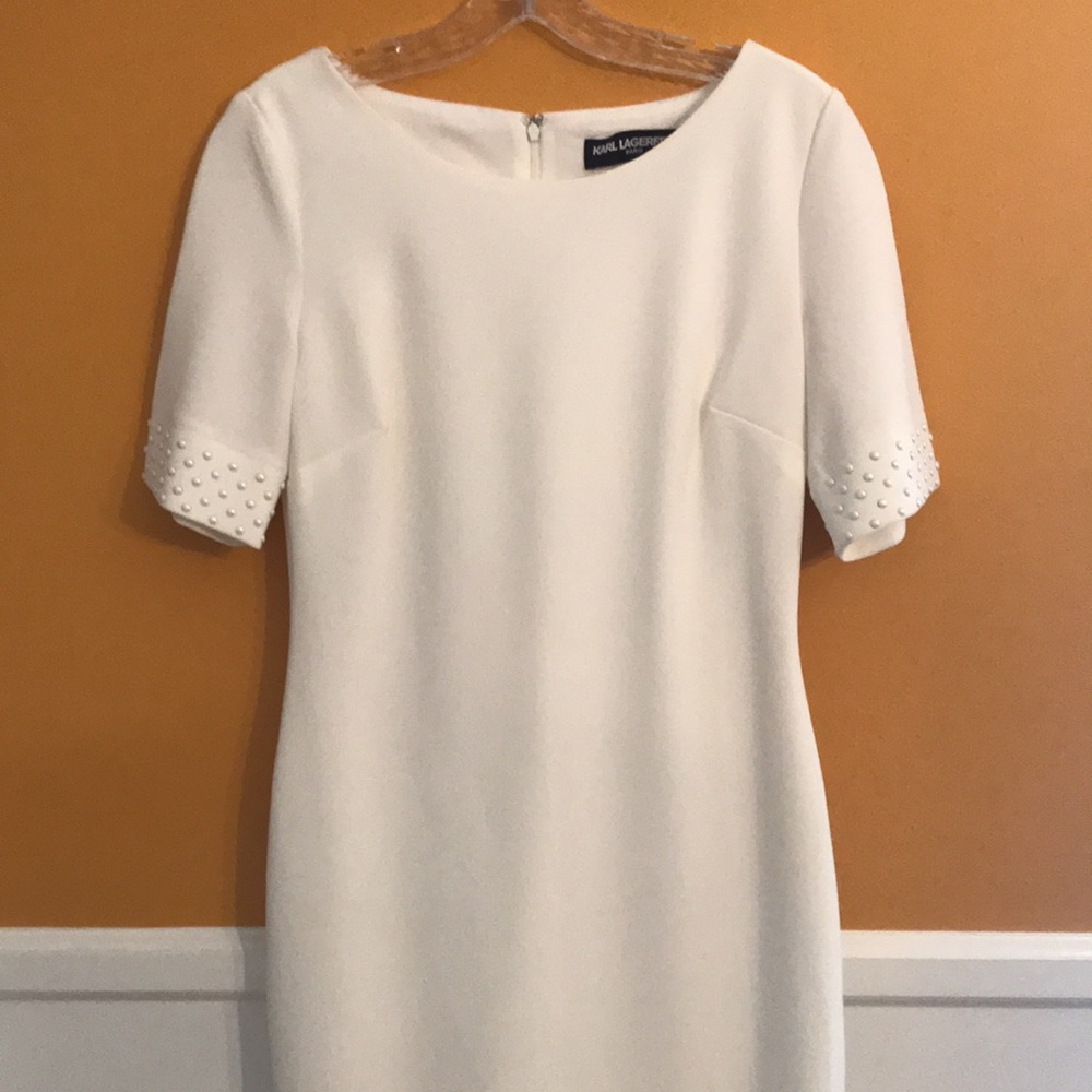 Pearl Sleeved Dress - Karl Lagerfeld